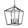 thumbnail image 1 of 3254-MB Millennium Lighting Corona - 4 Light Pendant-30 Inch Tall and 20 Inch Wide-Matte Black Finish    -Traditional Installation, 1 of 3