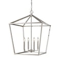 thumbnail image 1 of 3254-SN Millennium Lighting Corona - 4 Light Pendant-30 Inch Tall and 20 Inch Wide-Satin Nickel Finish    -Traditional Installation, 1 of 3