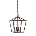 thumbnail image 1 of 3234-RBZ Millennium Lighting 4 Light Pendant-18 Inch Tall and 12 Inch Wide-Rubbed Bronze Finish    -Traditional Installation, 1 of 2