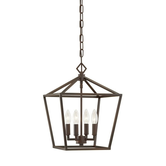 3234-RBZ Millennium Lighting 4 Light Pendant-18 Inch Tall and 12 Inch Wide-Rubbed Bronze Finish -Traditional Installation