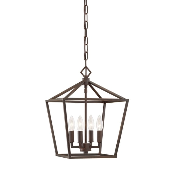 3234-RBZ Millennium Lighting 4 Light Pendant-18 Inch Tall and 12 Inch Wide-Rubbed Bronze Finish -Traditional Installation