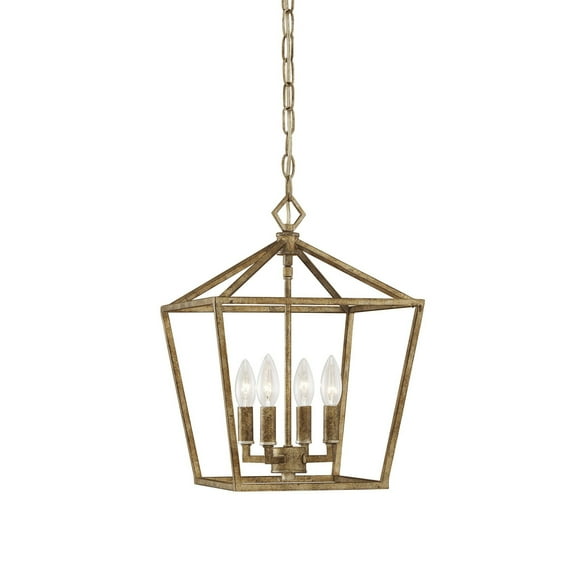 3234-VG Millennium Lighting 4 Light Pendant-18 Inch Tall and 12 Inch Wide-Vintage Gold Finish    -Traditional Installation
