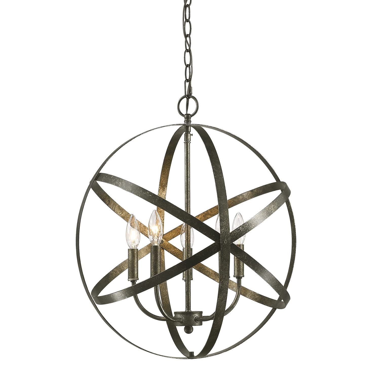 Antique Silver Millennium Island Pendant Light for Indoor/Outdoor