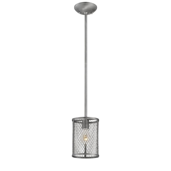 3261-BPW Millennium Lighting Akron - 1 Light Mini-Pendant-47 Inches Tall and 6 Inches Wide-Brushed Pewter Finish