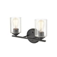 thumbnail image 1 of 2 - Light Matte Black / Black Wall Sconce, 1 of 7
