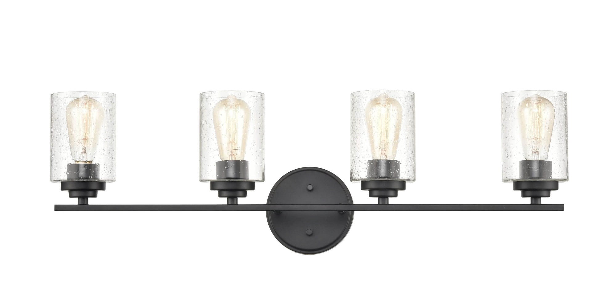 4 - Light Matte Black / Black Wall Sconce