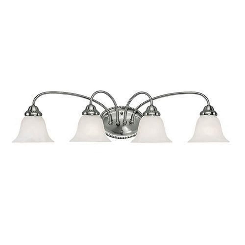 Millennium Lighting 4 Light Bathroom Vanity Fixture in Multiple Finishes Satin Nickel Nickel ...