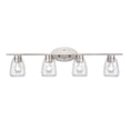 thumbnail image 1 of Millennium Lighting  4 Light  Bathroom Vanity Fixture in Multiple Finishes and Clear Glass Shades Brushed Nickel Nickel Brushed, 1 of 5