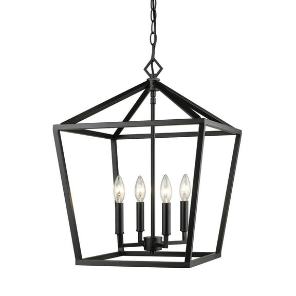 Millennium Lighting  4 Light Metal Pendant Light in Multiple Finishes Matte Black Matte N/A