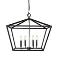 thumbnail image 1 of 3294-MB Millennium Lighting Corona - 4 Light Pendant-21 Inch Tall and 23 Inch Wide-Matte Black Finish    -Traditional Installation, 1 of 2