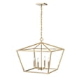 thumbnail image 1 of 3294-MG Millennium Lighting Corona - 4 Light Pendant-21 Inch Tall and 23 Inch Wide-Modern Gold Finish    -Traditional Installation, 1 of 6