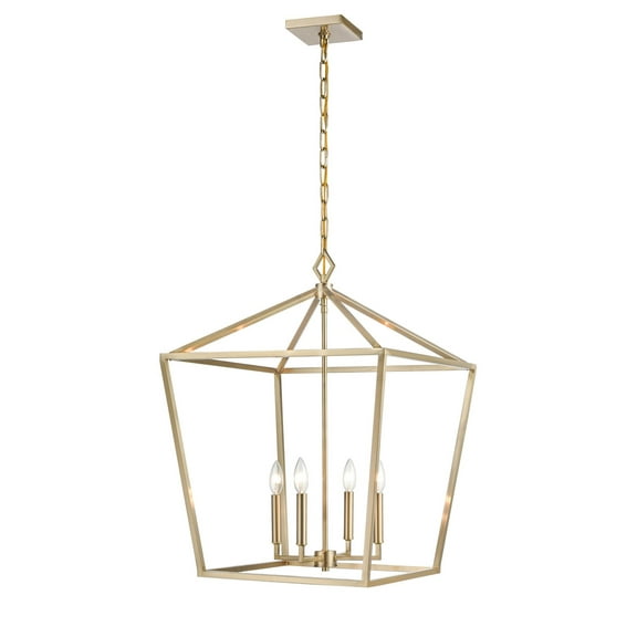 Millennium Lighting - 4 Light Pendant-30 Inch Tall and 20 Inch Wide-Modern Gold