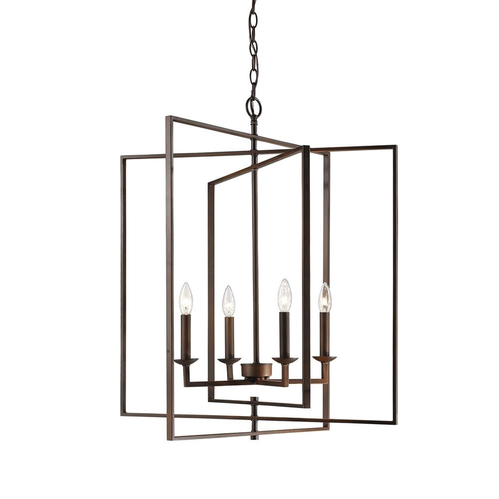 3232-RBZ Millennium Lighting Nellis - 4 Light Pendant-30.75 Inch Tall and 26 Inch Wide-Rubbed Bronze Finish    -Traditional Installation