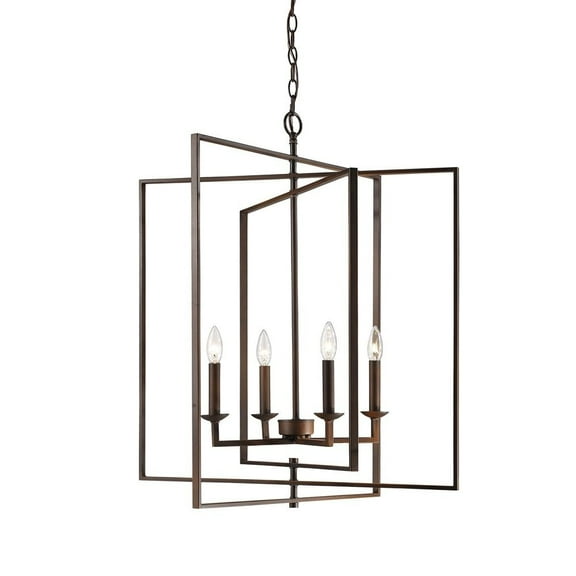 3232-RBZ Millennium Lighting Nellis - 4 Light Pendant-30.75 Inch Tall and 26 Inch Wide-Rubbed Bronze Finish    -Traditional Installation