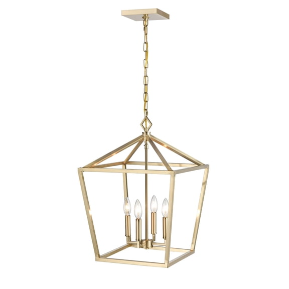 Millennium Lighting Metal Pendant light in Modern Gold
