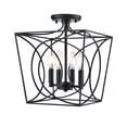 thumbnail image 1 of Millennium Lighting 4004-MB Tracy 4 Light 12" Wide Semi-Flush Ceiling Fixture - Black, 1 of 7