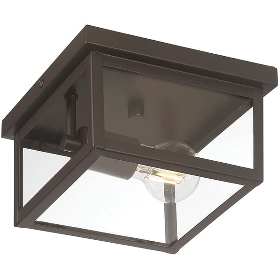 Millennium Lighting 4201-PBZ Evanton 8" Wide Flush Mount Ceiling Fixture - Bronze