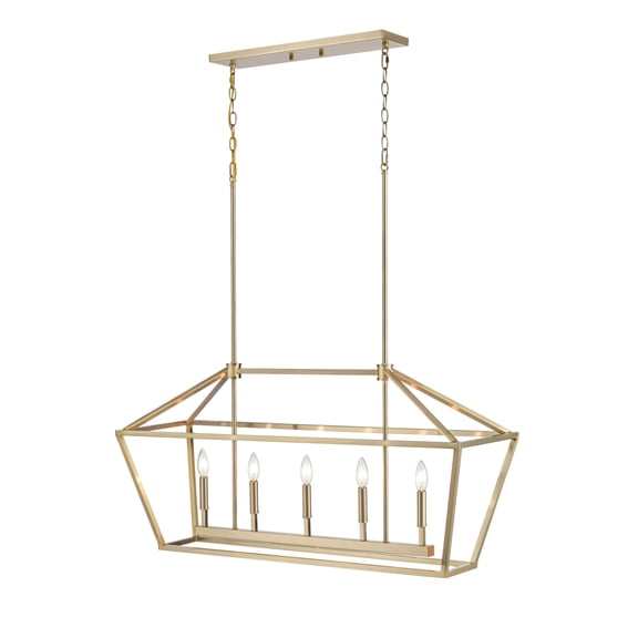 Millennium Lighting Metal Island Light in Modern Gold