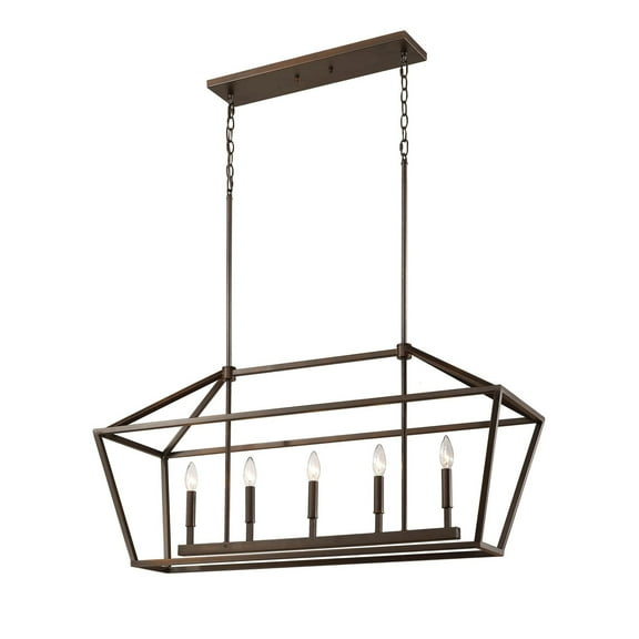 Millennium Lighting  5 Light Kitchen Island Fixture Rubbed Bronze Oil Rubbed Bronze
