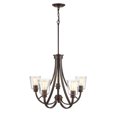 thumbnail image 1 of 3625-RBZ Millennium Lighting Forsyth - 5 Light Chandelier-70.25 Inches Tall and 25 Inches Wide-Rubbed Bronze Finish    -Traditional Installation, 1 of 5