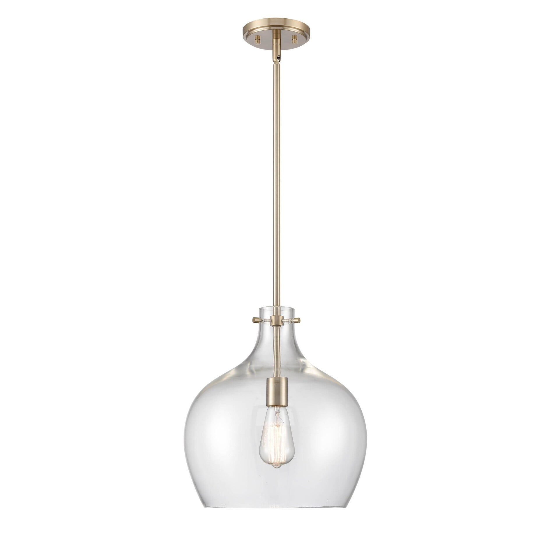 Elegant Modern Gold Glass Pendant Light for Indoor/Outdoor Use
