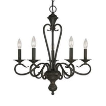 515-BG Millennium Lighting Devonshire - 5 Light Chandelier-24.5 Inches Tall and 22.5 Inches Wide     -Traditional Installation