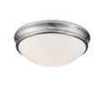 thumbnail image 1 of Millennium Lighting  Metal 1 Light  Flushmount Ceiling Light Brushed Nickel Brushed Nickel, 1 of 3