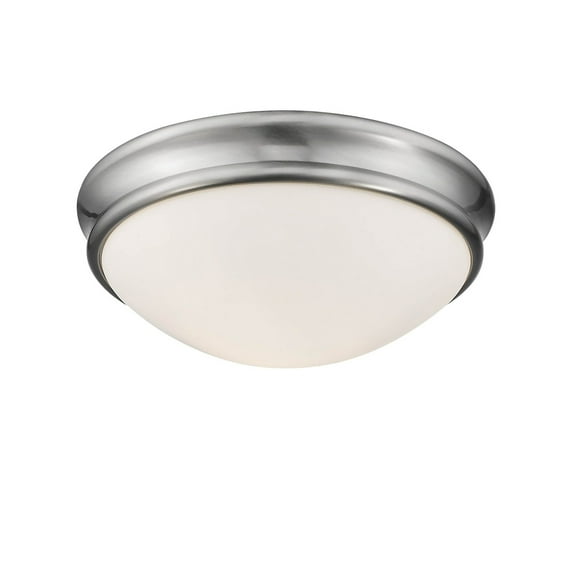 Millennium Lighting  Metal 1 Light  Flushmount Ceiling Light Brushed Nickel Brushed Nickel