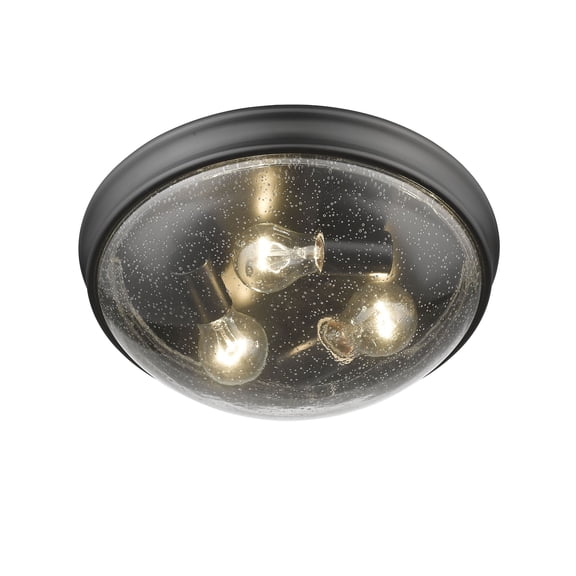 Millennium Lighting 5229 3 Light 14" Wide Flush Mount Bowl Ceiling Fixture - Black