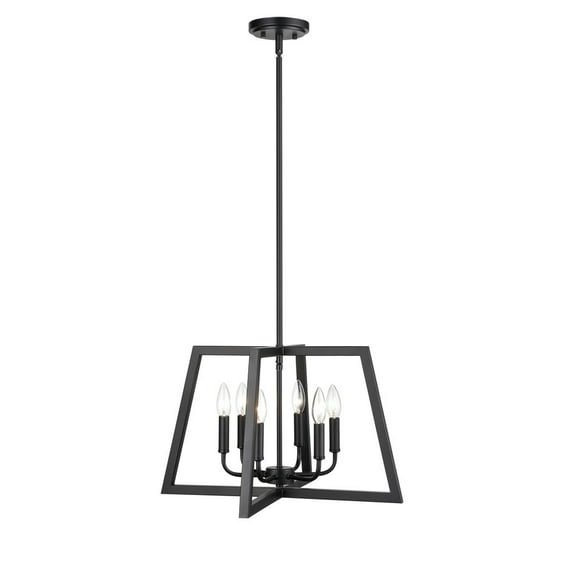 8146-MB Millennium Lighting 6 Light Pendant-12.75 Inches Tall and 20.75 Inches Wide