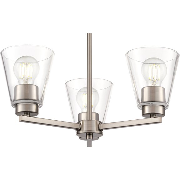 Millennium Lighting 64103 Strayhan 3 Light 18" Wide Mini Chandelier - Nickel