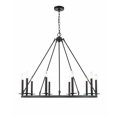 thumbnail image 1 of Millennium Lighting 6710 Florence 10 Light 36" Wide Taper Candle Chandelier - Black, 1 of 3