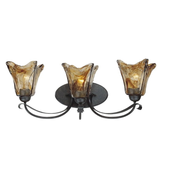 7153-BG Millennium Lighting Chatsworth - 3 Light Bath Vanity-10 Inches Tall and 25 Inches Wide