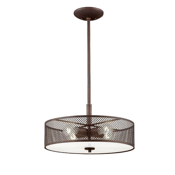 7364-RBZ Millennium Lighting Akron - 4 Light Pendant-46.5 Inches Tall and 18 Inches Wide