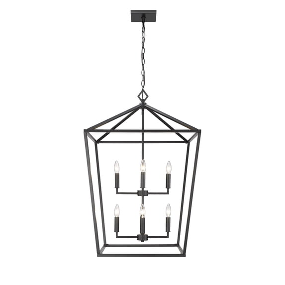 Millennium Lighting 8 Light Pendant Fixture in Multiple Finishes Matte Black