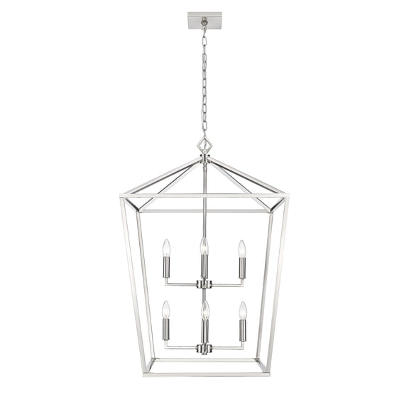 Millennium Lighting  8 Light Pendant Fixture in Multiple Finishes Satin Nickel