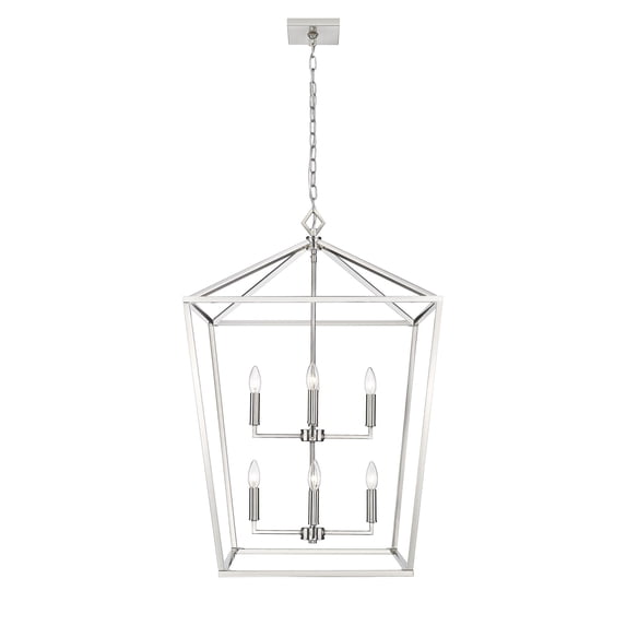 Millennium Lighting 8 Light Pendant Fixture in Multiple Finishes Satin Nickel
