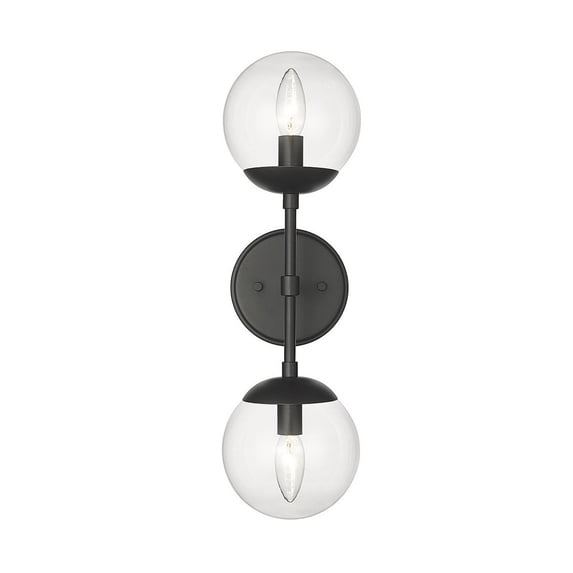 8152-MB Millennium Lighting Avell - 2 Light Wall Sconce-19 Inches Tall and 5.5 Inches Wide-Matte Black Finish