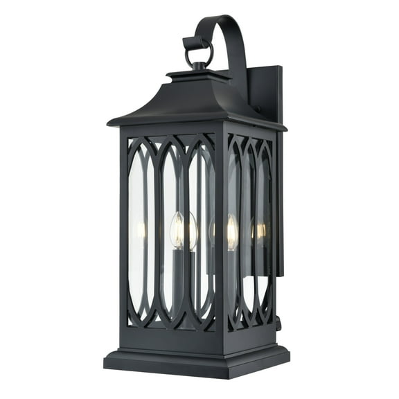 Millennium Lighting 88103 Mallorey 3 Light 29" Tall Outdoor Wall Sconce - Black