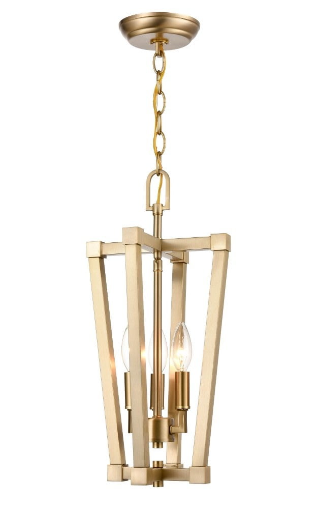 Modern Gold 9" Glass Island Pendant Light