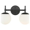 thumbnail image 1 of Millennium Lighting 929 Lighting 2 Light Bathroom Vanity Fixture with Opal Glass Shades Matte Black Black Matte, 1 of 5