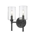 thumbnail image 1 of Millennium Lighting 9922-MB Chastine 2 Light 11" Wide Vanity Light - Black, 1 of 7