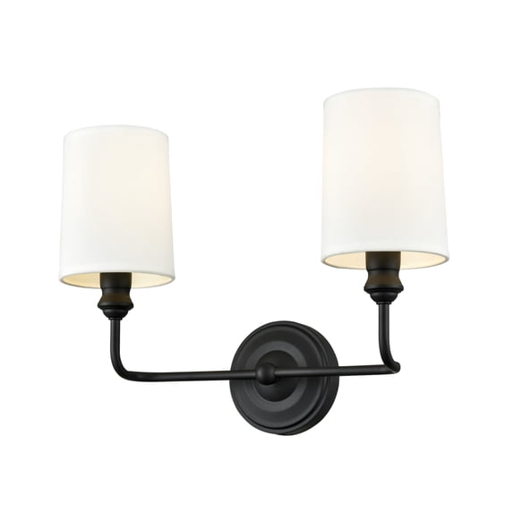 Millennium Lighting 99802-MB Leena 2 Light 16" Wide Vanity Light - Black