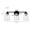 thumbnail image 1 of Millennium Lighting  Abilene 2/3 Light Vanity Fixture 3 Light - Cottage White, 1 of 5