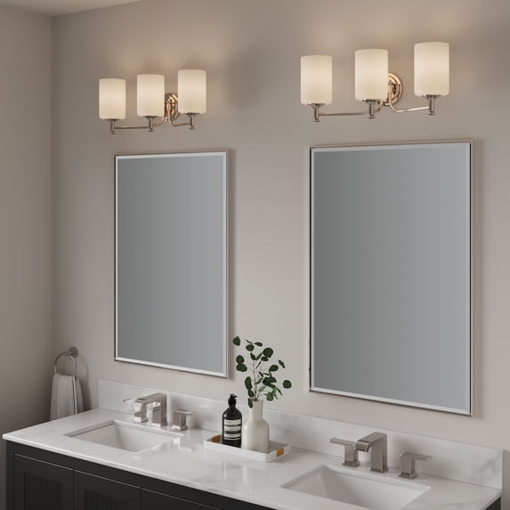 Millennium Lighting Ailey 2/3 Light Vanity Fixture 3 Light - Polished Nickel