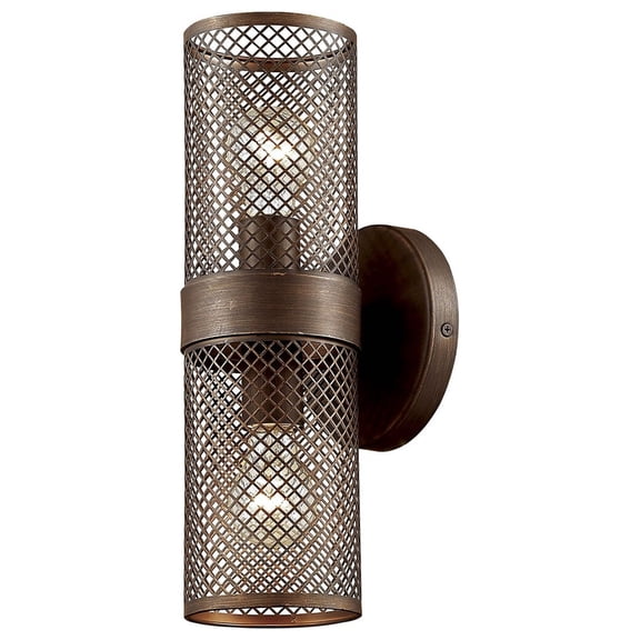 7362-RBZ-Millennium Lighting-Akron - 2 Light Wall Sconce-15 Inches Tall and 6 Inches Wide