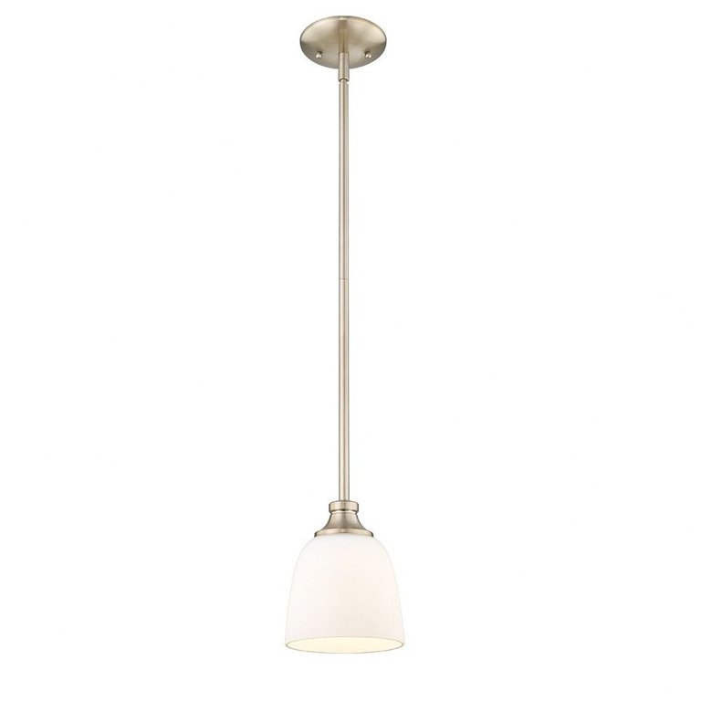 Millennium Lighting Renitta Mini Pendant – Matte Black & Gold, Single Light Fixture For Hallways & Stairs