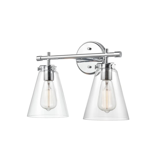 8122-CH Millennium Lighting Aliza - 2 Light Bath Vanity-11 Inch Tall and 16 Inch Wide-Chrome Finish