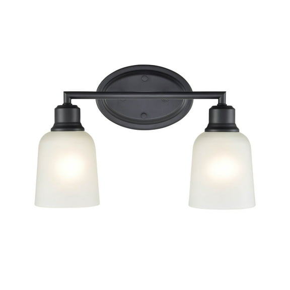 Amberle 2 - Light Matte Black / Black Wall Sconce