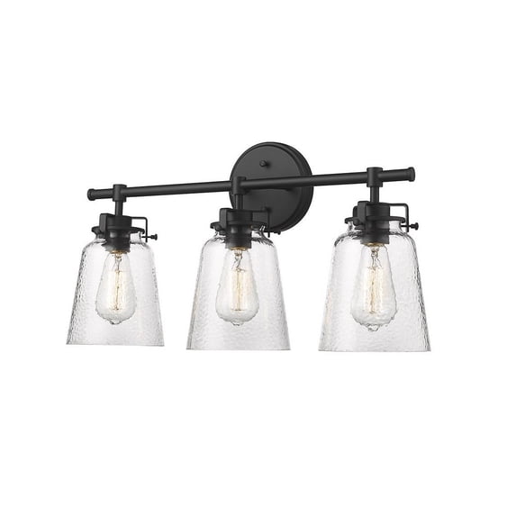 Amberose 3 - Light Matte Black / Black Wall Sconce